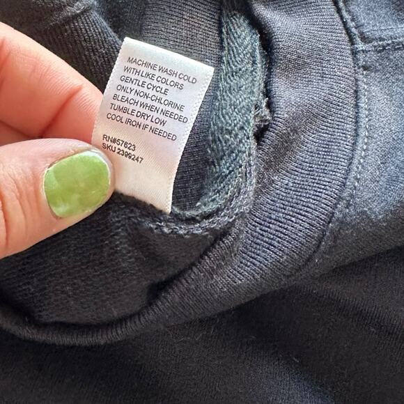 Just Be… Plus Size Black Sweatshirt Style T-Shirt Size 2X - Picture 5 of 7